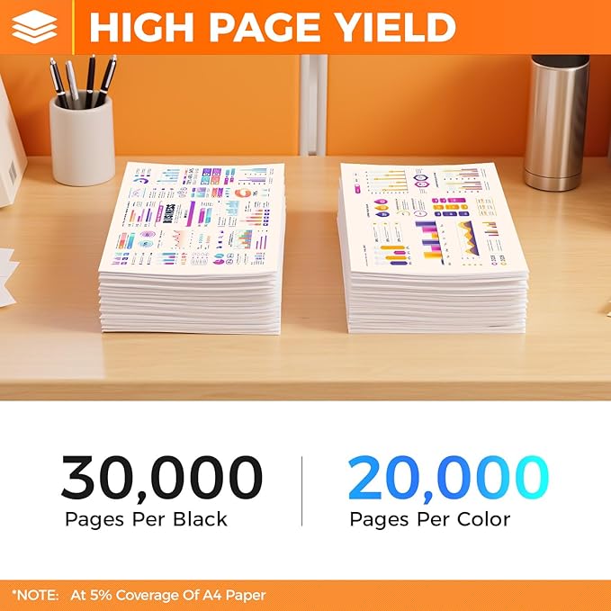 TK-8517 TK8517 Toner Cartridge 4Pack High Capacity Replacement for TK-8517K TK-8517C TK-8517M TK-8517Y Compatible with Kyocera TASKalfa 5052ci 6052ci Laser Printer Copy Ink (Black Cyan Magenta Yellow)