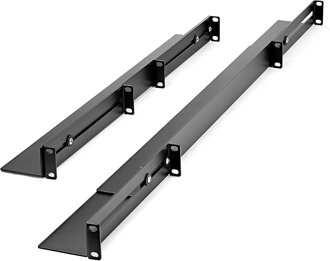 StarTech.com 12U 4-Post Mobile Server Rack and 1U 19" Universal Rack Mount Rails