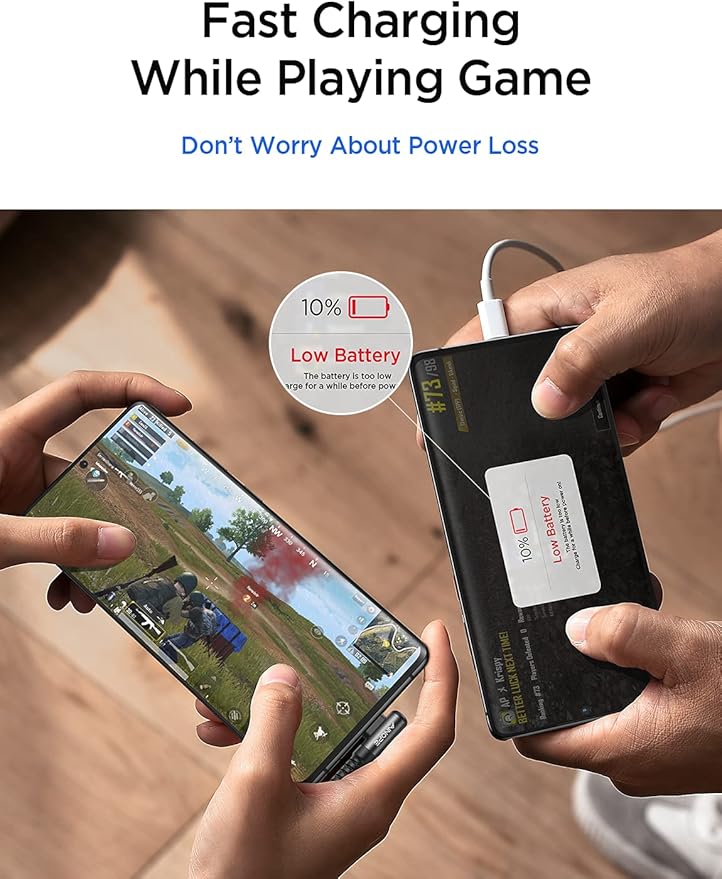 AINOPE USB C Cable 60W 2-Pack 10ft Nylon Braided USB C to USB C Cable Type C Charger Fast Charging Right Angle USBC Cable Charger Cord for iPhone 16 Pro Max 15 Plus Samsung S24 S23 iPad Pro Black