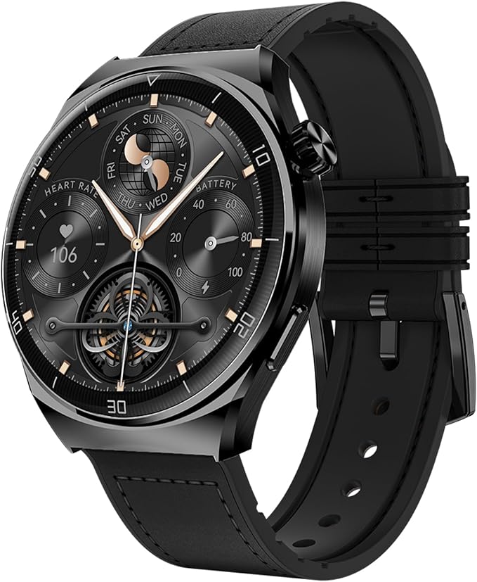 AMOLED Smart Watches for Men Women Fitness Tracker Watch Smartwatch for Android Phones/iPhone Compatible 1.43" HD Mens Watch with SOS ChatGpt AI Voice Heart Rate Sleep Female Cycle IP68 Waterproof