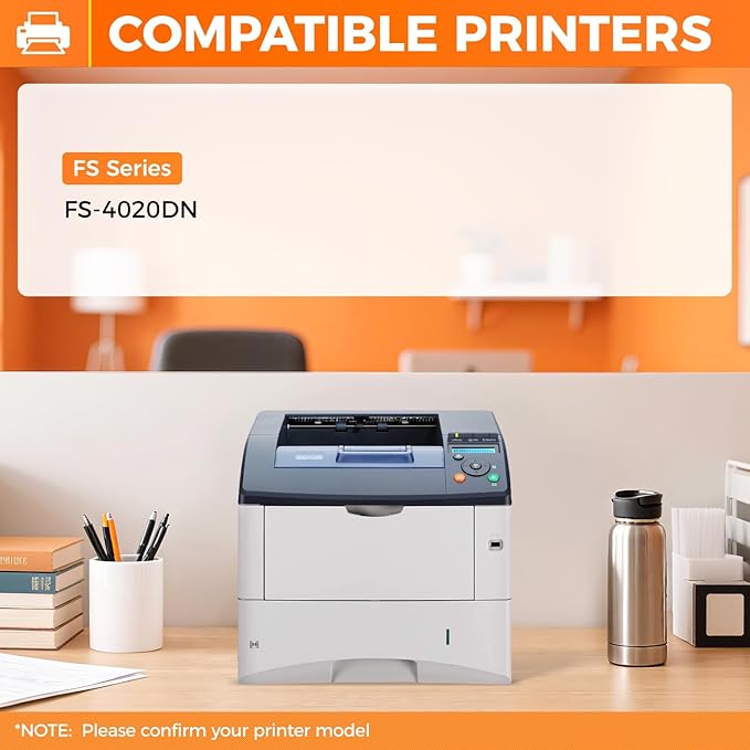 TK-362 TK362 Toner Cartridge Black 2-Pack High Yield Replacement for Kyocera TK-362 TK362 1T02J20US0 Toner Cartridges Compatible with Kyocera FS-4020DN Multifunctional Printer Copy Ink（20,000 Pages）