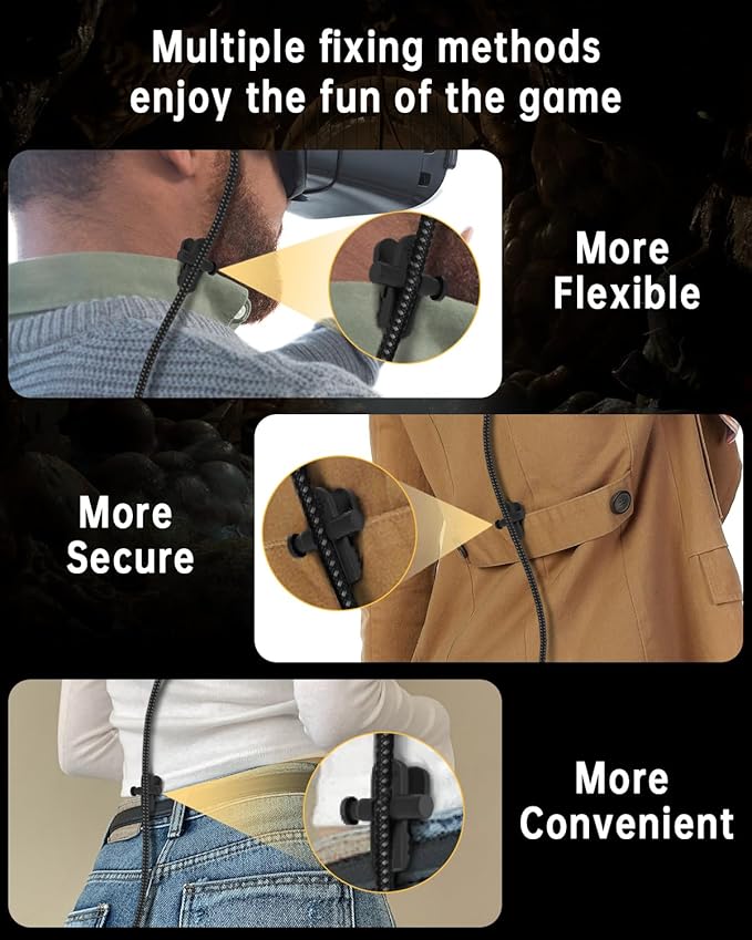 LDLrui Link Cable 16FT with 45W Charging & 5Gbps,Braided USB3.0 to USB C Charger Cord for Meta Quest 3S/Oculus Quest 3.Quest 2/Pro/Pico4 and PC/Steam VR,VR Headset Accessories,with Fixed Clip