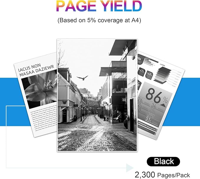 410A Black Toner Cartridges Compatible with HP 410A CF410A Toner Cartridge for M477fnw M477fdw M477fdn M452dn M452nw M452dw Printer(2 Pack, Black)