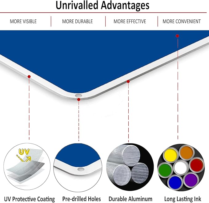 Bagstar (2 Pack) Heavy-duty Metal Smile You're on Camera Sign, 10" x 3.5" Aluminum Video Surveillance Sign, Camera Warning for Home Security, House, Business, Yard, Outdoor