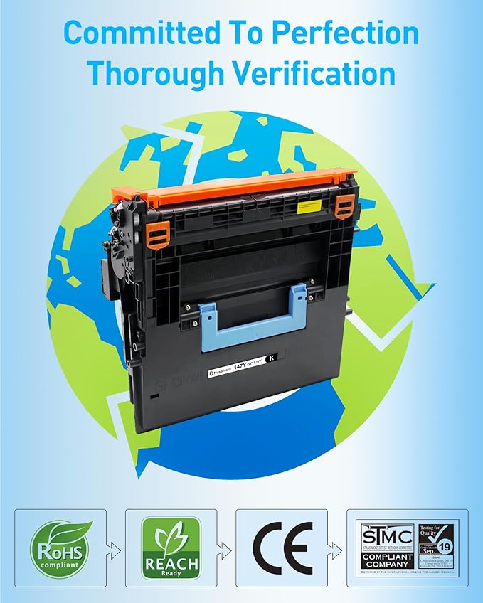 MasaiMara 147Y W1470Y Extra High-Yield Compatible Toner Cartridge Replacement for HP M611dn M611x M612dn M612x Flow MFP M634h M635z M636z M634z M635fht M635h M636fh Printer(Black, 1-Pack)