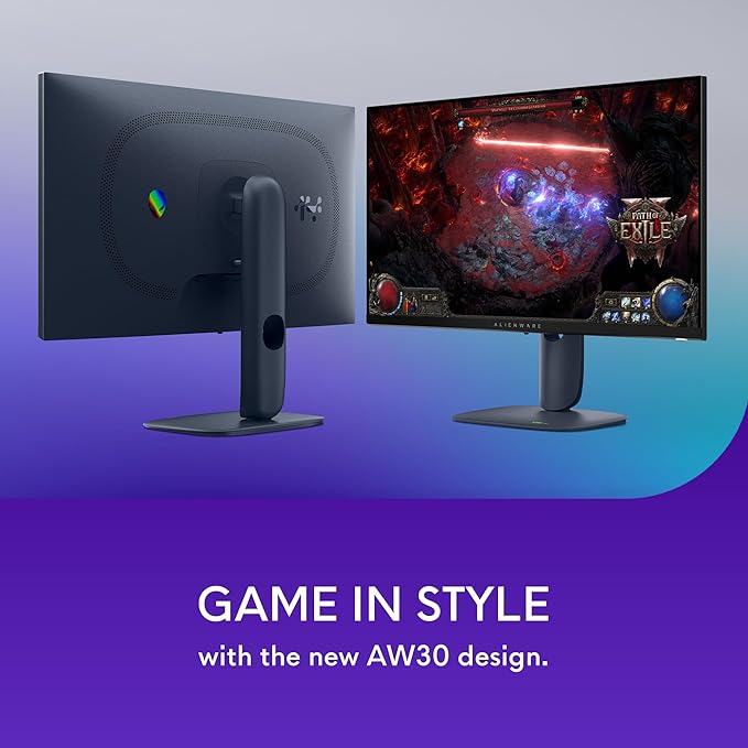 Alienware 27 Gaming Monitor - AW2725DM - 27-inch QHD 180Hz 1ms Display, IPS, NVIDIA G-SYNC, AMD Freesync, VESA AdaptiveSync.