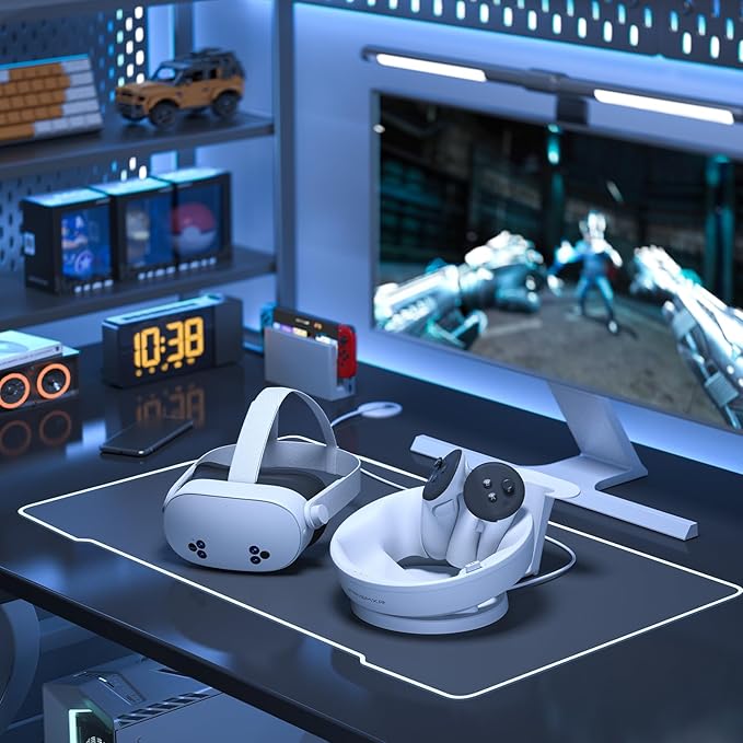 Charging Dock Compatible with Meta Quest 3S (Carina D1S Lite Without Charger/Passthrough)