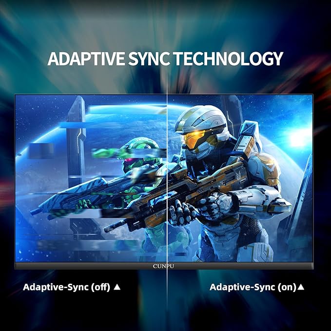 27 Inch 165Hz Gaming Monitor QHD (2560 x 1440p), Support 144Hz Fast IPS Vertical Monitor, 1ms, DCI-P3 90%, FreeSync & G-Sync, Height/Swivel/Tilt Adjustable, RGB Light, Built-in Speaker, HDMI/DP