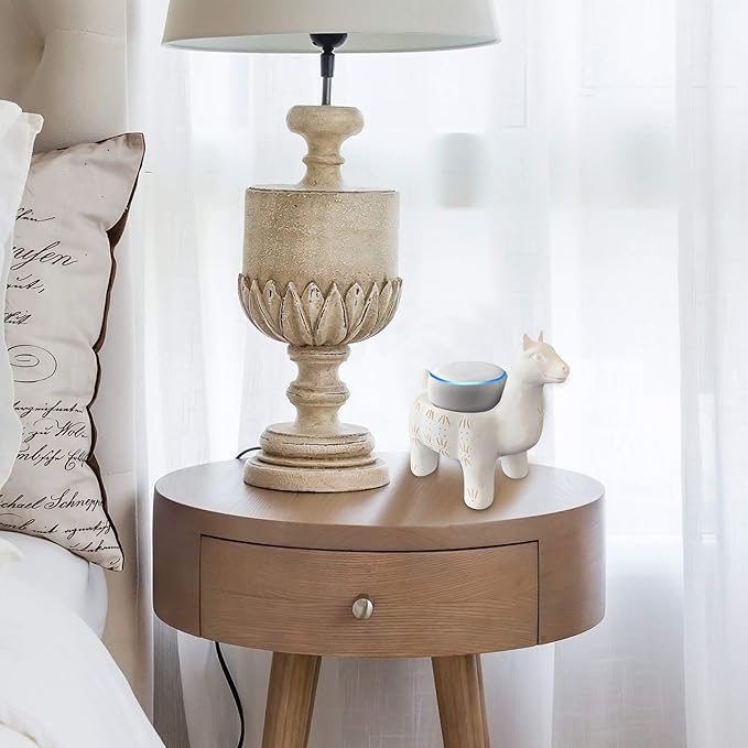 Dekodots Smart Speaker Table Stand (LLama) - Decorative Holder for Amazon Echo Dot or Google Home Mini - Portable Design, No Sound or Microphone Interference - Durable Poly-Resin