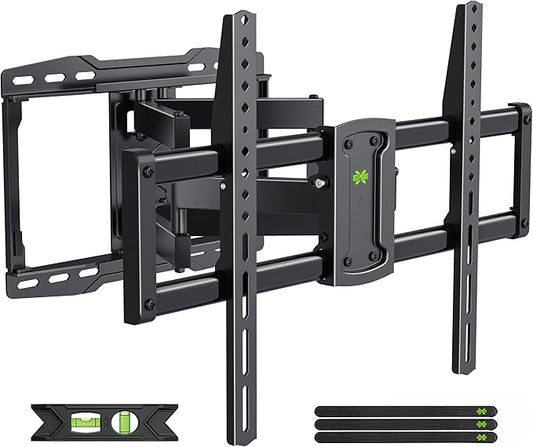 USX Mount Full Motion TV Wall Mount for 42-85 inch, TV Mount Swivel and Tilt,Wall Mount Bracket with Dual Articulating Arms Up to 132lbs, VESA 600x400mm, Max 16" Wood Studs, UL Listed XML019