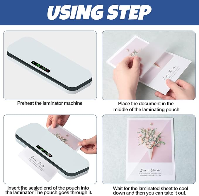 100 Pack Thermal Laminating Pouches 10 Mil Clear Laminating Sheets Plastic Laminating Paper Hot Glossy Laminator Pouches Office Laminating Supplies for Letter Photo Card ID Badge, 9 x 11.5 Inches