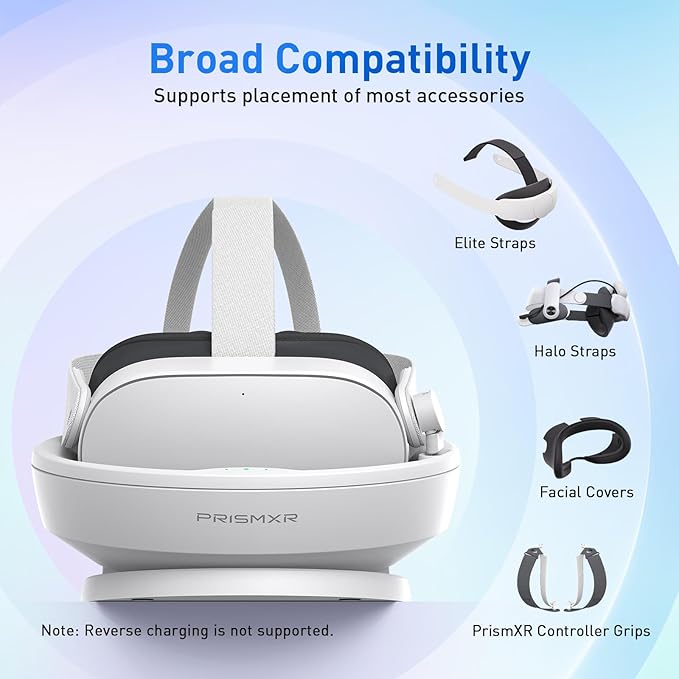 Charging Dock Compatible with Meta Quest 3S (Carina D1S with Charger/Passthrough)