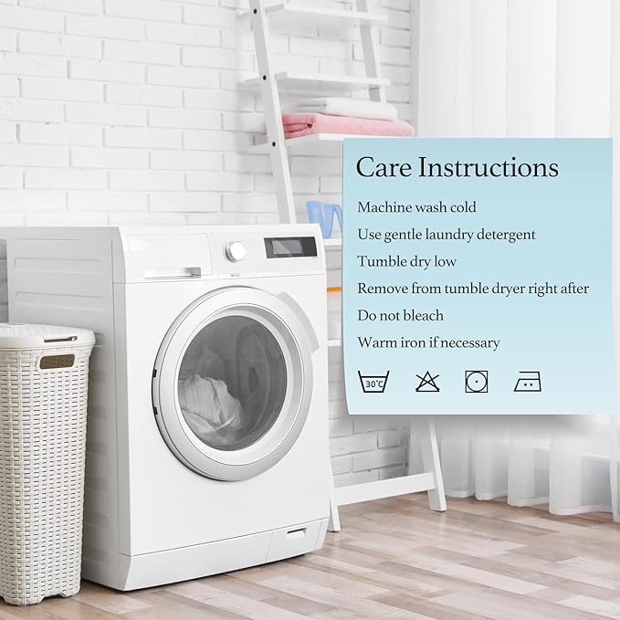 Sunflower Body Pillowcase 100% Cotton Long Pillow Cover/Case Envelope Closure 1 Pack, 21×54 inches Placid Blue, Soft and Breathable