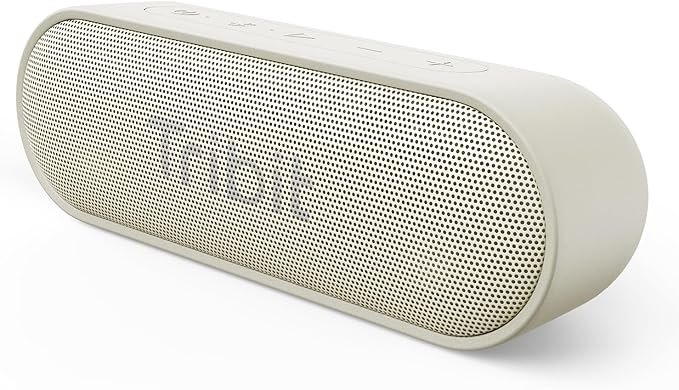 Tribit XSound Go Bluetooth Speaker, 16W Portable Wireless Speaker with Loud Sound, 24H Playtime, IPX7 Waterproof, Custom EQ, XBass, BT5.3, TWS Pairing, Type-C, Outdoor/Home/Travel/Beach/Shower (White)