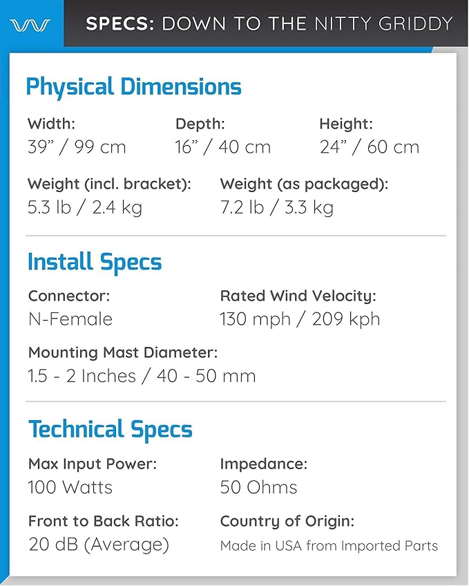Waveform Griddy: Grid Parabolic Antenna Kit for 4G LTE, 5G NR, and WiFi | 40 km Range | +26 dBi | Works w/Cell Boosters, Modems, Routers, and Gateways | Kit w/ 30 ft RS400 Cable & TS9 & SMA Adapters