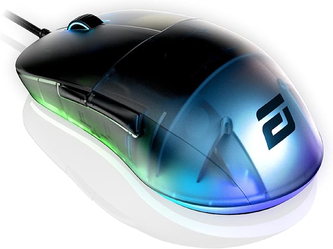 ENDGAME GEAR XM1 RGB Gaming Mouse, Programmable Mouse with 6 Buttons and 16,000 DPI, 2.75 oz., Dark Frost