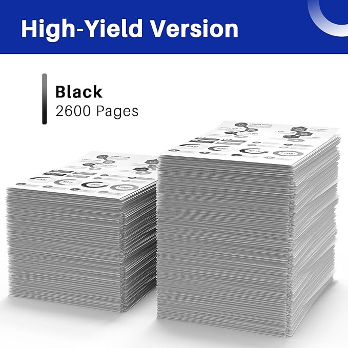 TN660 Toner Cartridge Replacement for Brother TN 660 TN-660 TN630 TN-630 Compatible with HL-L2300D HL-L2305W HL-L2320D HL-L2340DW HL-L2360DW HL-L2380DW DCP-L2540DW Printer(2 Pack, Black)