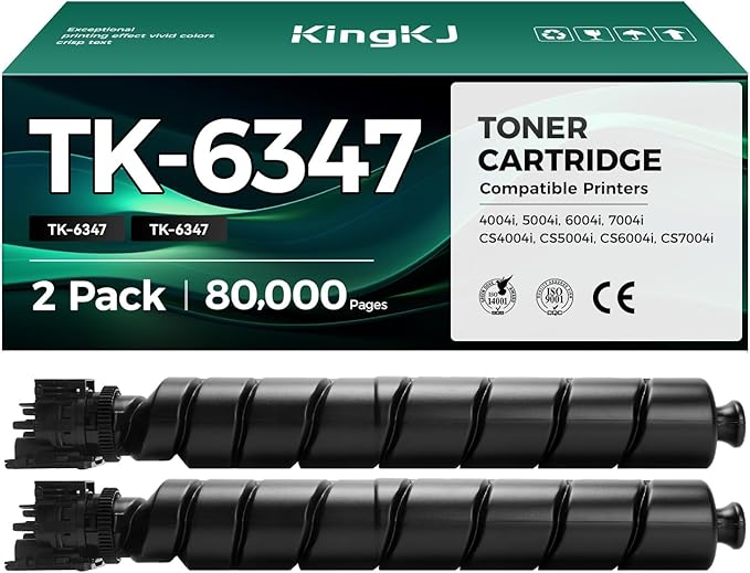 TK-6347 TK6347 Toner Cartridge 2-Pack High Capacity With Chip Replacement for Kyocera TK-6347 Compatible with Kyocera TASKalfa 4004i 5004i 6004i 7004i Copystar CS4004i CS5004i CS6004i CS7004i Printers