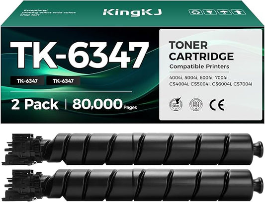 TK-6347 TK6347 Toner Cartridge 2-Pack High Capacity With Chip Replacement for Kyocera TK-6347 Compatible with Kyocera TASKalfa 4004i 5004i 6004i 7004i Copystar CS4004i CS5004i CS6004i CS7004i Printers