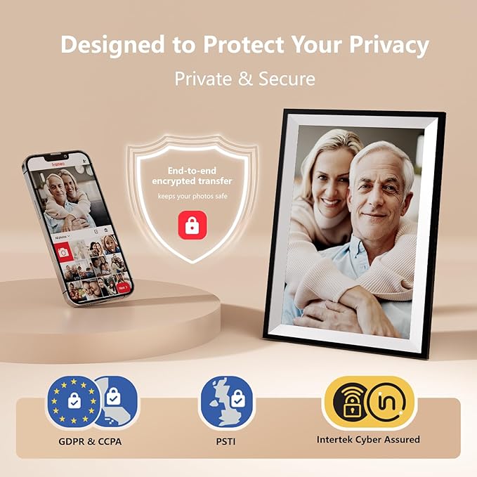 Digital Picture Frame, Frameo 15.6 inch Large Digital Photo Frame WiFi, 1920*1080 IPS FHD Touchscreen, 32GB, Instant Share Pictures Video, Photo Frame Electronic, Gift for Mom, House Warming, Wedding