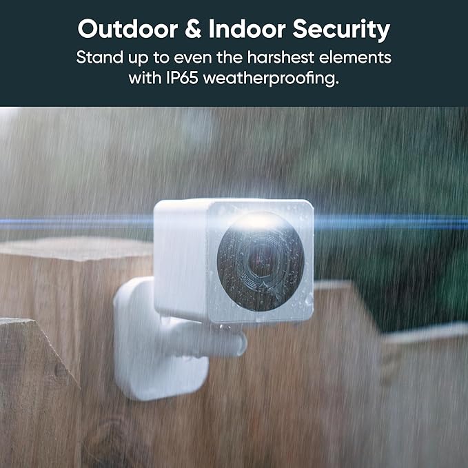 WYZE Cam OG Indoor/Outdoor 1080p Wi-Fi Smart Home Security Camera with Color Night Vision, Motion Detection, 2-Way Audio, Compatible with Alexa & Google, Black (2-Pack), Free Expert Setup