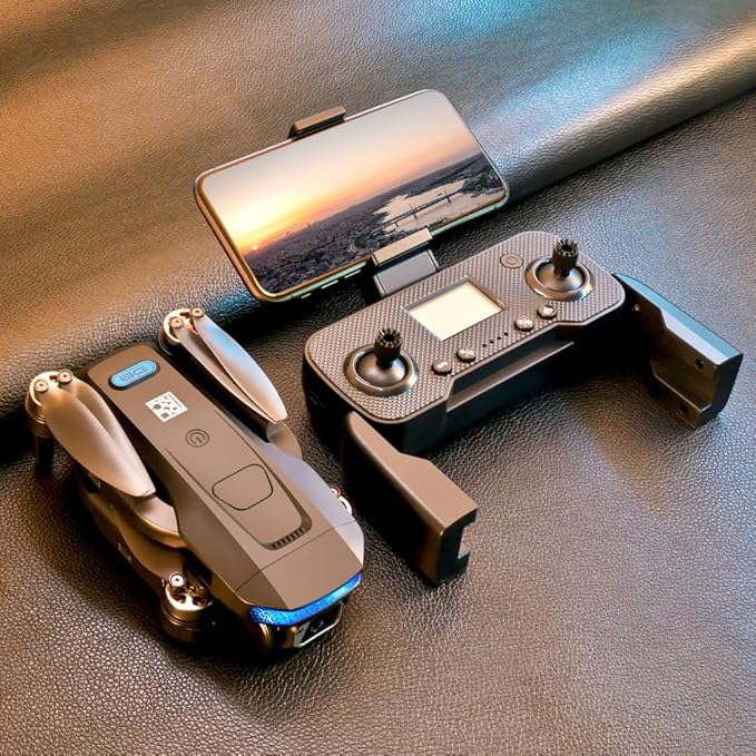 GPS Drones with 4K Camera for adults beginner, 75 minutes Long Flight Time, 5G Transmission FPV RC Quadcopter with Brushless Motors,No obstacle avoidance, GPS Return Home, Follow Me, Include 3 batteries