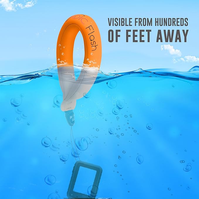 Waterproof Floating Strap for GoPro Hero, DJI Osmo Action, Insta360, Fujifilm FinePix, Nikon Coolpix, Canon & iPhone Camera Float (2-Pack)