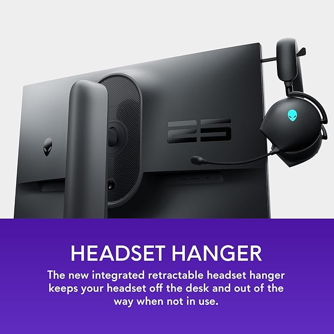 Alienware 25 Gaming Monitor AW2523HF 24.5" IPS LED Full HD (1920 × 1080) 360Hz Display - AMD FreeSync - VESA - Monitor (USB, HDMI) Height/Tilt/Swivel/Pivot Adjustability - Dark side of the Moon