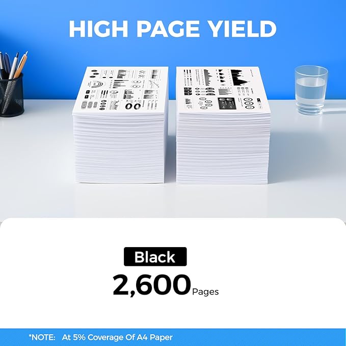 E310 E310dw Toner Cartridge Black 2-Pack High-Yield Replacement for Dell P7RMX PVTHG 593-BBKD Toner Compatible with Dell E310dw E514dw E515dn E515dw E310 E514 E515 Laser Printer Ink All-in-One Copier