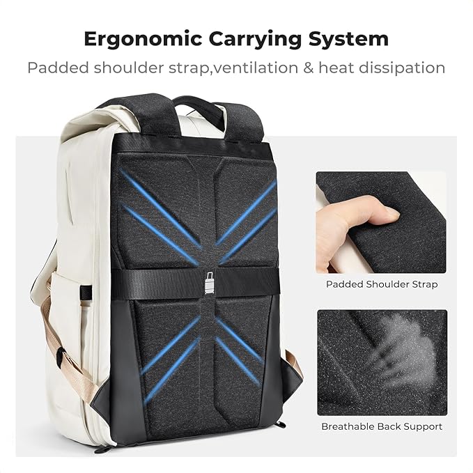 K&F Concept Camera Backpack, Camera Bags for Photographers Large Capacity Camera Case with Raincover,15-15.6 Inch Laptop Compartment Compatible for Canon/Nikon/Sony/DJI Mavic Drone