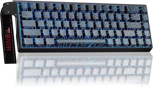 AULA WIN68 HE Mechanical Gaming Keyboard 60%, Hall Effect Magnetic Switch, Fast Trigger Mode Adjustable Actuation, 8000Hz Polling Rate, RGB Backlit, Small Wired Keyboard for Laptop/PC Gamer
