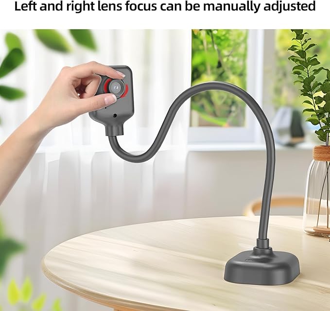 Document Camera for Teachers and Classroom, Gawervan USB Webcam/Doc Camera Built-in Mic— Mac OS, Windows, Chromebook Compatible for Live Demo, Web Conferencing, Distance Learning, Remote Teaching