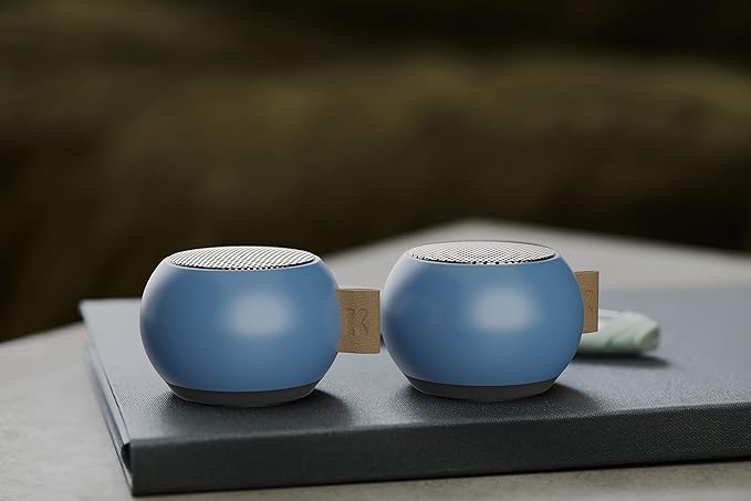 aGO mini Portable Bluetooth Speaker, Water Resistant (IPX5), Up to 12 Hours of Wireless Play, Stereo Sound, Wireless Speaker for Indoor and Outdoor (Blue)