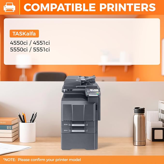 TK-8507 TK8507 Toner Cartridge Set 4-Pack High Yield Replacement for Kyocera TK-8507K TK-8507M TK-8507C TK-8507Y Compatible for Kyocera TASKalfa 4550ci 4551ci 5550ci 5551ci Printer Ink Black and Color