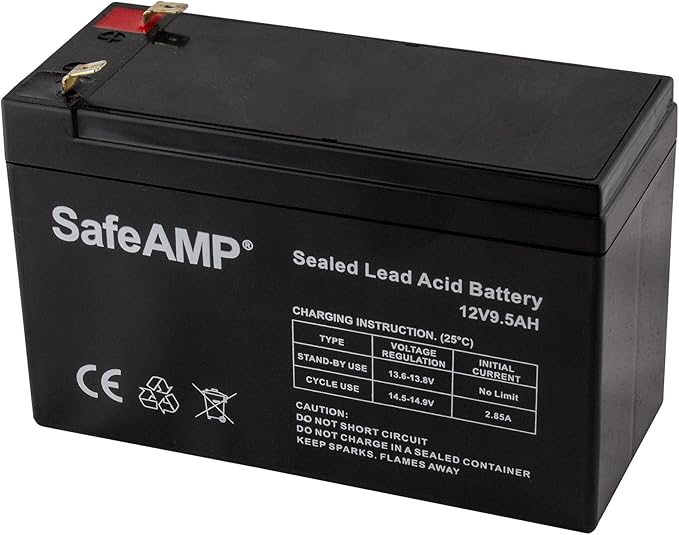 UPS 9.5Ah, 12V Replacement Battery RBC17 Compatible with APC UPS Models E650G1, BE750G, BR700G, BE850M2, BE850G2, BX850M, BE650G, BN600, BN700MC, BN900M, ... (1 Pack)