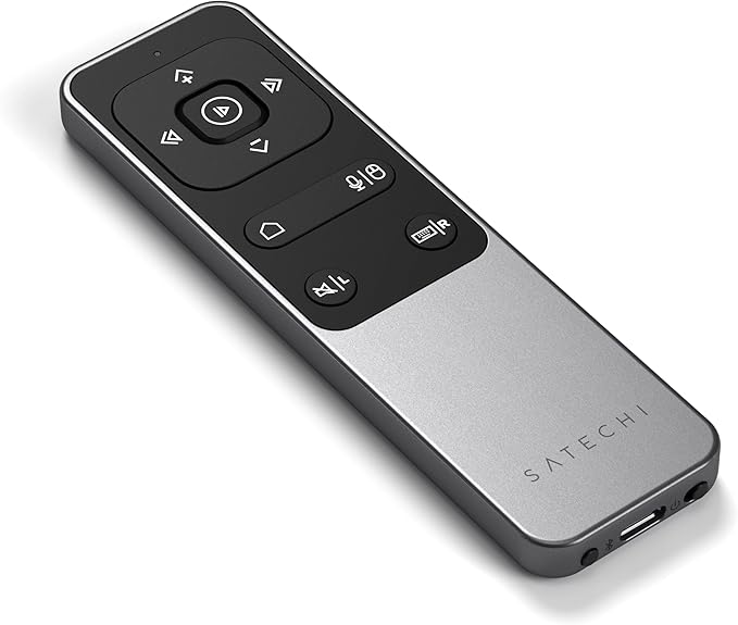 Satechi Bluetooth Remote Control, R2 Multimedia Remote Control in Presentation & Media Mode, for MacBook Air/Pro M4, iPad Air/Pro M4/M3, Not Compatible with Windows 10/11