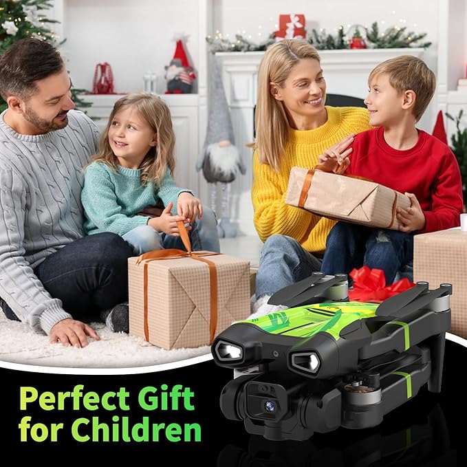 M18 1080P Mini Drone with Brushless Motor Foldable RC Quadcopter for Adults Optical Flow Positioning Headless Mode