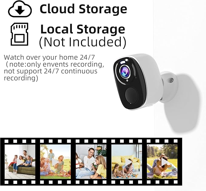 3pcs Solar Security Cameras Wireless Outdoor,2K WiFi Cameras for Home Security with Solar Panel, Battery Powered with Color Night Vision, AI Detection,2-Way Audio, IP65, SD/Cloud, Works Alexa