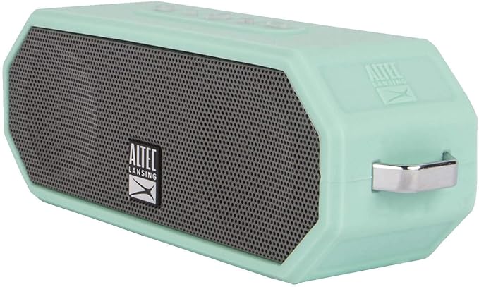 Altec Lansing LifeJacket H2O 4 - Waterproof Bluetooth Speaker, Durable & Portable Speaker with Voice Assistant, 10 Hour Battery Life & 100 Foot Range, Mint