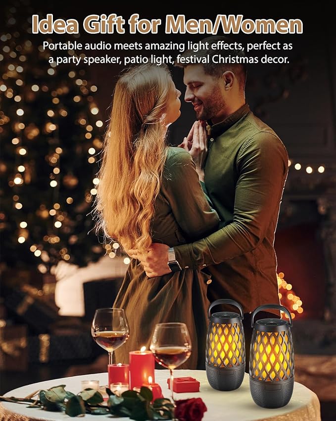 Bluetooth Speaker - Waterproof with LED Lights for Party, Pool, Patio, Porch - Multi-Sync Wireless Speaker with Stereo Sound