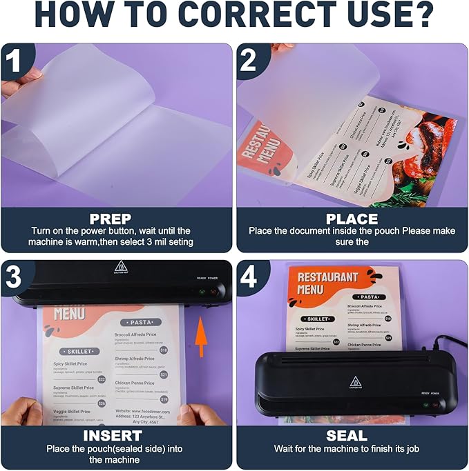 CAREGY Thermal Laminating Pouches,660 Pack Laminating Sheets, 3 Mil, 9 x 11.5 Inches Lamination Sheet Paper for Laminator, Round Corner Letter Size, Office and School Supplies