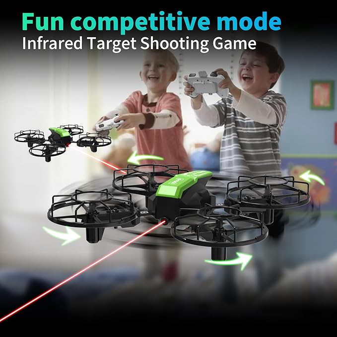 LE-IDEA Detachable Drone with Fun Competitive Mode, IDEA9 Mini Drone with Headless Mode 360° Flips, RC Quadcopter With 2 Batteries, Assembling Educational Aircraft Easy to fly for Beginners