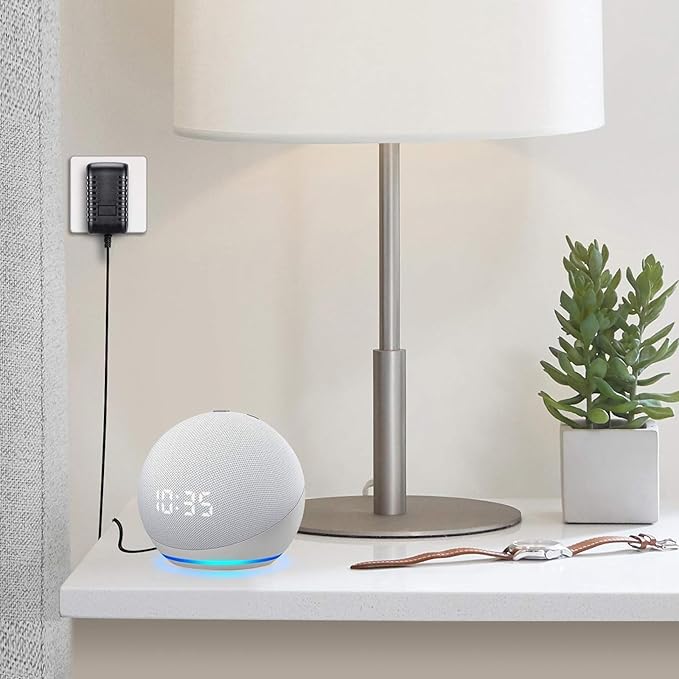 15W Power Adapter for Alexa Fire TV Cube, Echo Dot (3rd / 4th Gen / 5th Gen), Show 5, Spot, Power Cord Supply