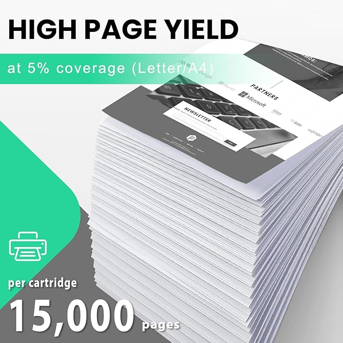 56F1H00 High Yield Toner Cartridge Compatible for Lexmark 56F1H00 Toner Cartridge for MX521,MX522,MX622,MX321,MX421,MS321,MS421,MS521,MS621,MS622,Laser Printer (15,000 Pages)