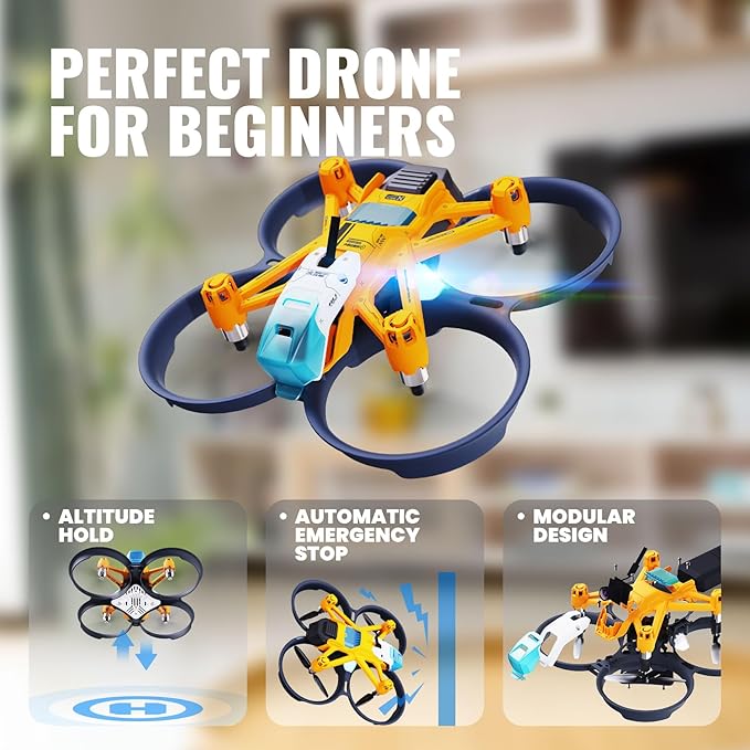 Firefly FPV Done Kit,FPV Drone for Kids and Beginners,Micro Drone with Camera, APP Control, Altitude Hold, Video Record and Download,Kids Toys for Boys and Girls, Gift Toys for Birthdays