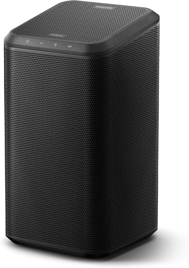 PHILIPS Fidelio TAFS1 Bluetooth Speaker System - 60 W RMS - Alexa, Google Assistant, Siri Supported - Black