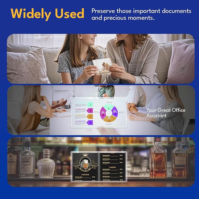 Uinkit 4Mil 100Pack Legal Size Laminating Sheets, 8.5"x14" (9x14.5) Inches Laminate Pouches, Bubble-Free Protector for Documents Photo, Use in Office School Supplies with Thermal Laminator Machine