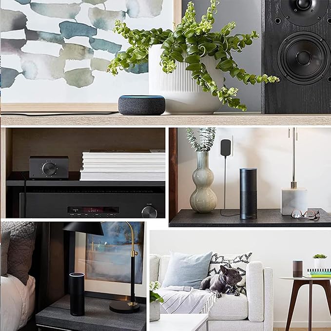 21W Power Cord Replacement for Alexa Echo 1st 2nd Generation, Echo Show 1st Gen, Echo Show 5 (3rd Gen), Echo Plus 1st Gen, Echo Look, Echo Link, Fire TV 2nd Gen, 15V 1.4A Power Adapter Cable