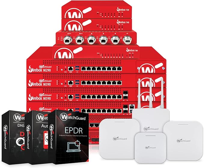 WatchGuard Firebox T25 Network Security Appliance with 5 Year Basic Security Suite License - Advanced Firewall, VPN, Intrusion Prevention (WGT25035)