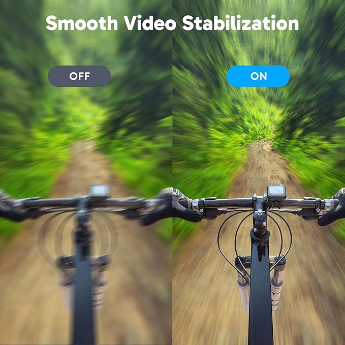 AKASO EK7000 4K30fps Action Camera with Mini Selfie Stick Tripod and Carrying Case Bundle EIS 131ft Waterproof Camera 4X Zoom Remote Control 20 MP Underwater Camera